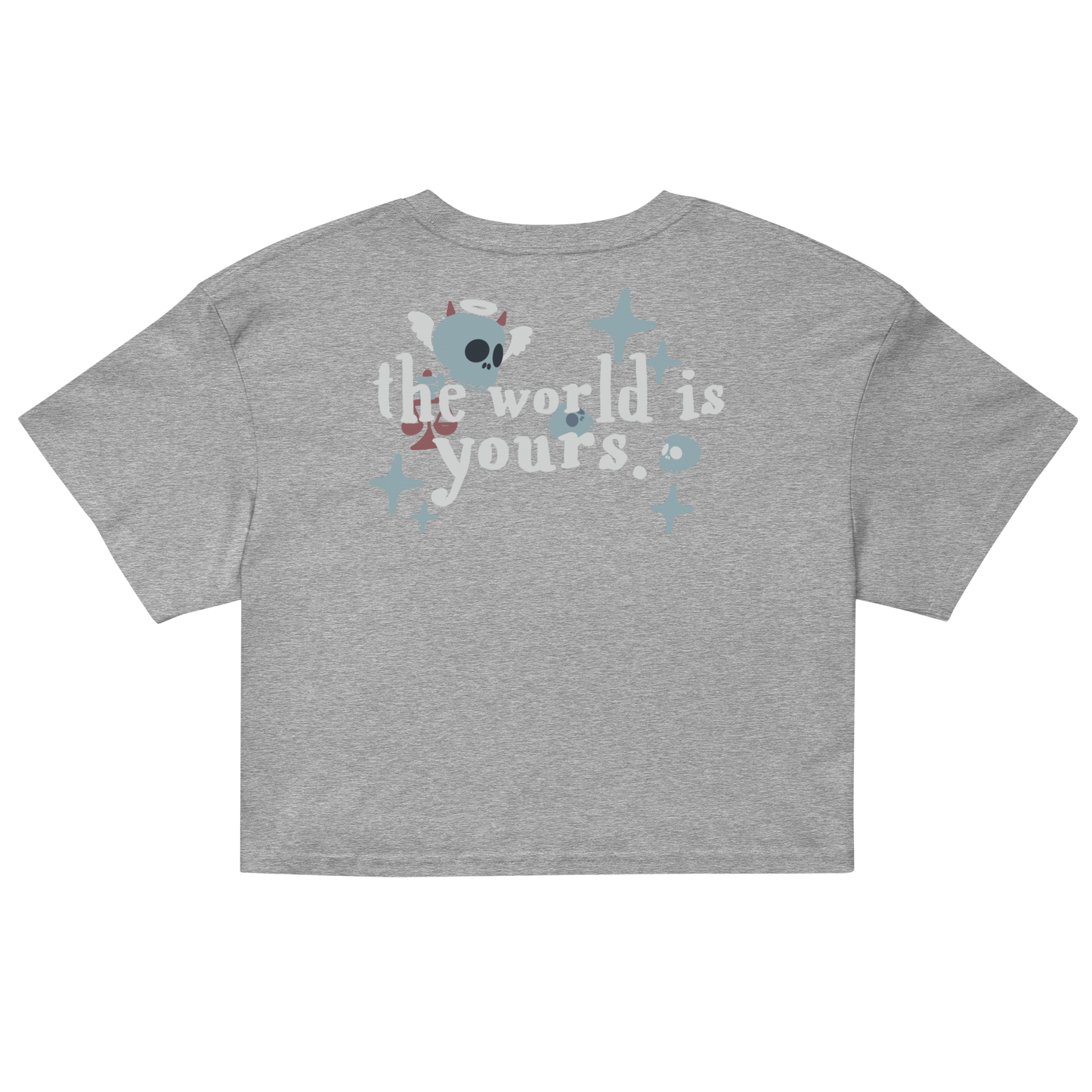 CHROME HEARTED | WORLD IS YOURS . | CROP TOP